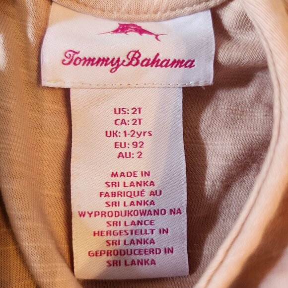 Tommy Bahama Toddler Girls 2T Lace Ruffle Sleeve Dress Pink - Picture 6 of 10